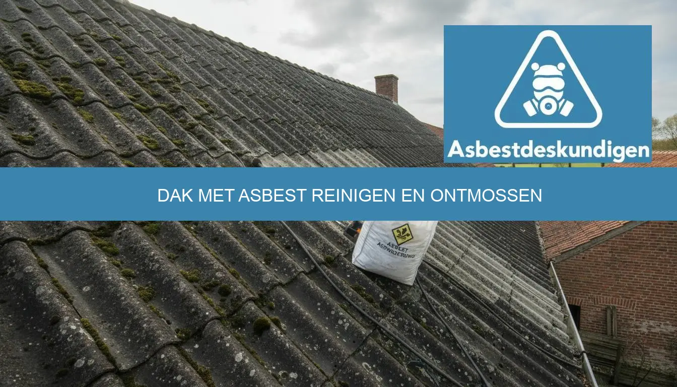 Dak met asbest reinigen en ontmossen verboden?