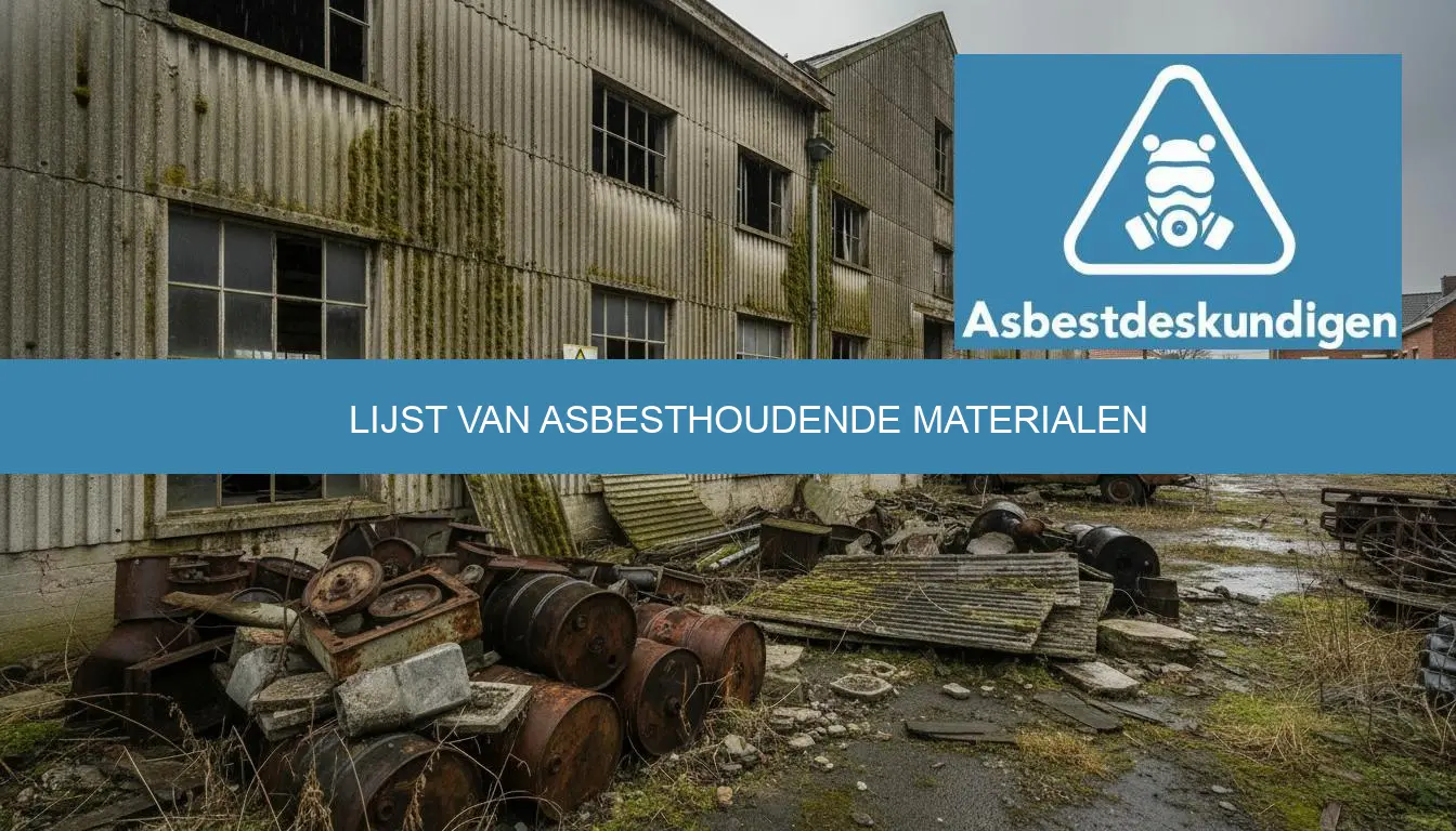 Lijst van asbesthoudende materialen overzicht
